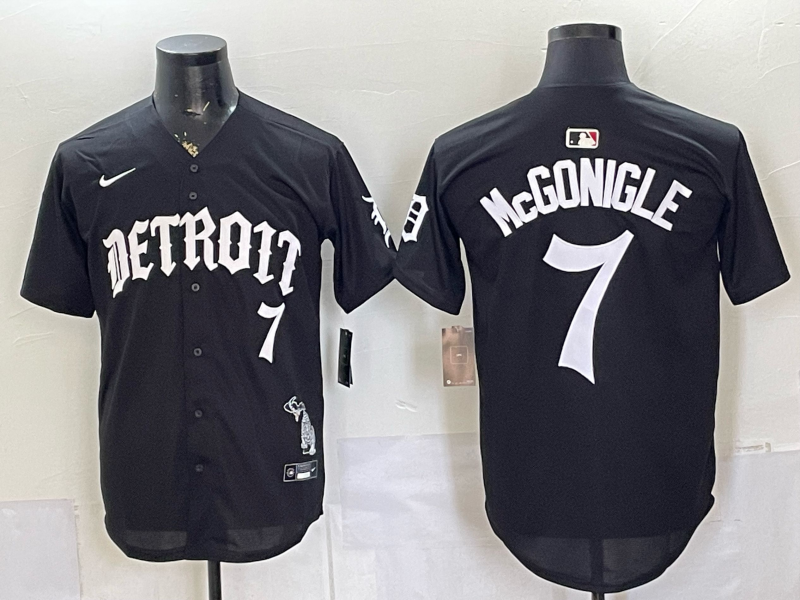 Detroit Tigers #7 McGonigle black Nike 2026 MLB Jersey 059872->detroit tigers->MLB Jersey